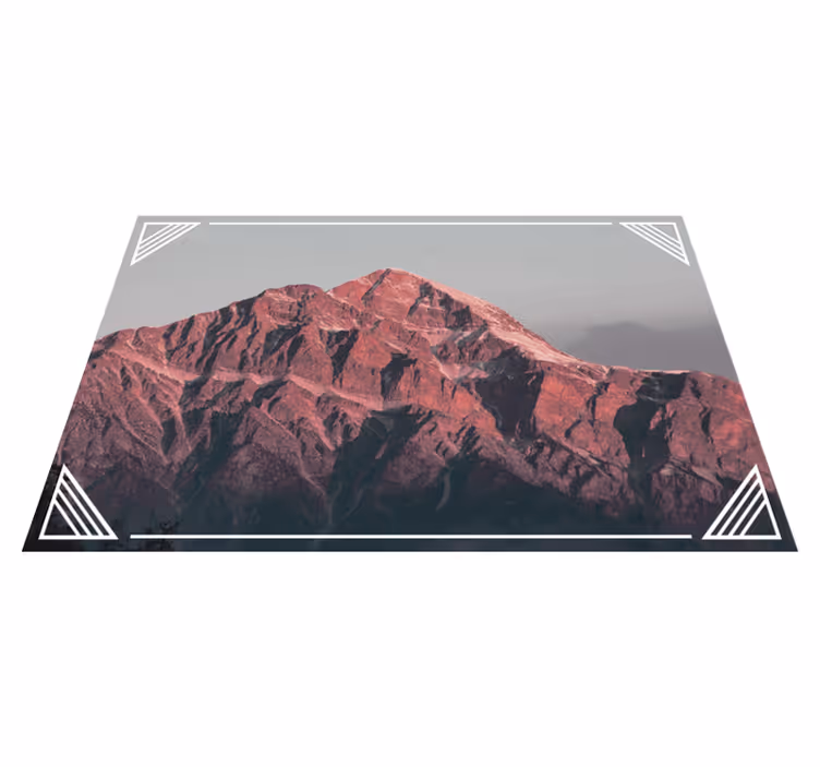 Mantel individual moderno paisaje de montaña sereno - TenVinilo