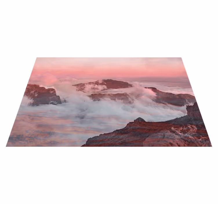 Mantel individual moderno paisaje montañoso - TenVinilo