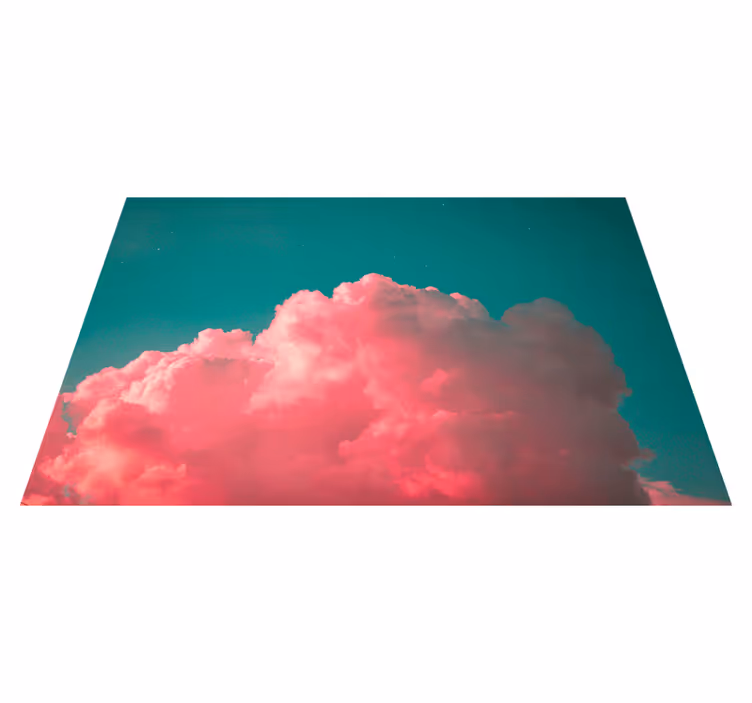 Mantel individual moderno nube rosa blush - TenVinilo