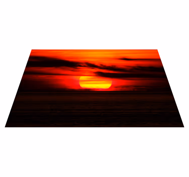 Mantel individual elegante atardecer sobre el océano - TenVinilo
