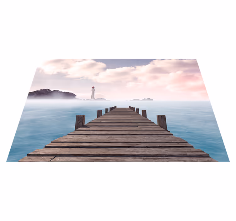 Mantel individual moderno camino serene dock - TenVinilo