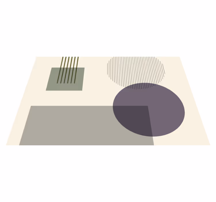Mantel individual moderno con patrón de formas geométricas - TenVinilo