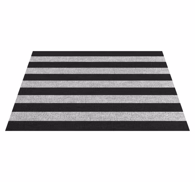 Mantel individual moderno alfombra de cocina rayada - TenVinilo