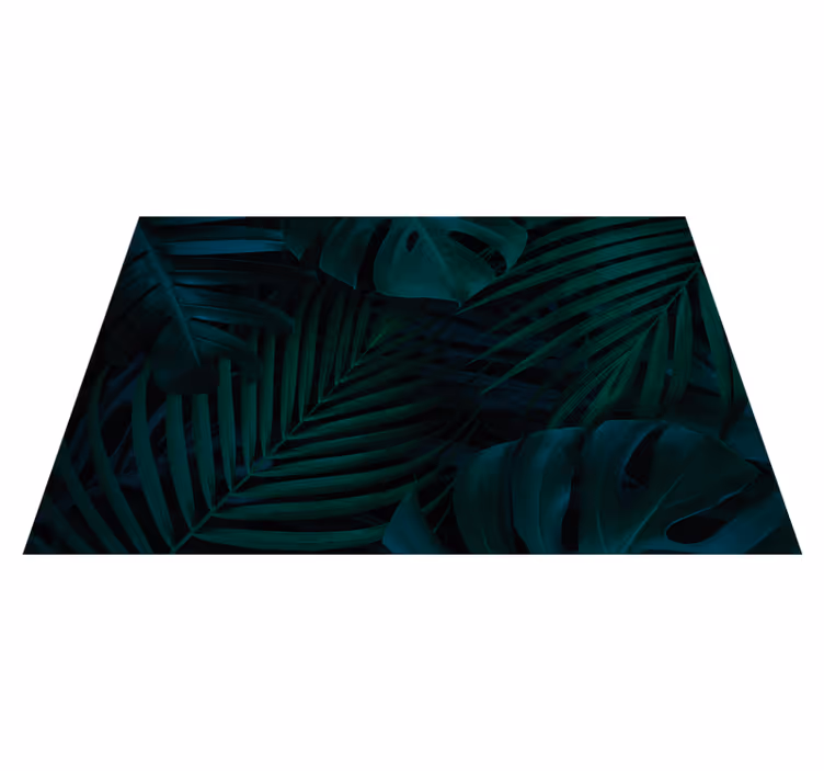 Mantel individual patrón hoja tropical - TenVinilo