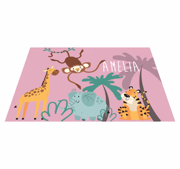 Mantel individual infantil Jungla infantil "boho" - TenVinilo