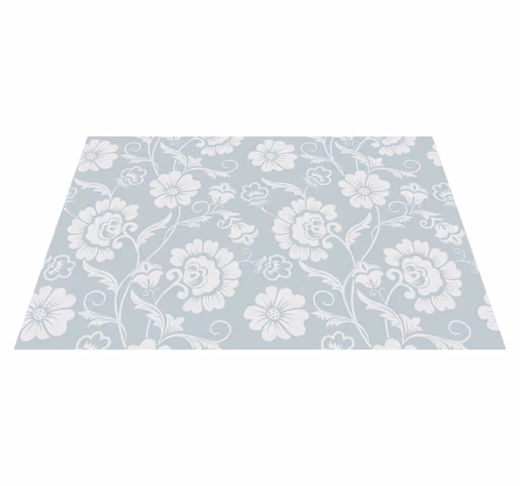 Mantel individual patrón arreglo floral - TenVinilo