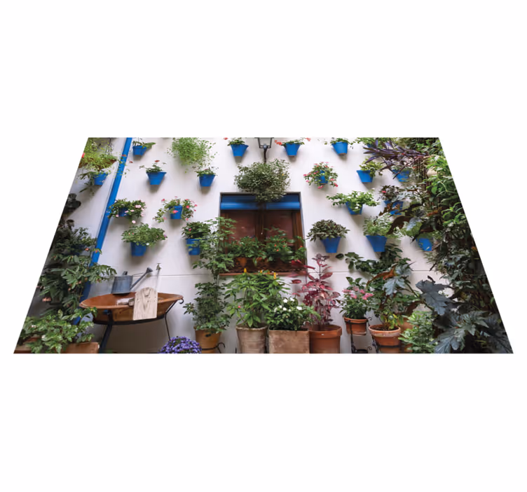 Mantel individual rectangular patio andaluz - TenVinilo
