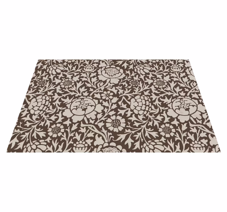 Mantel individual rectangular estampado floral - TenVinilo