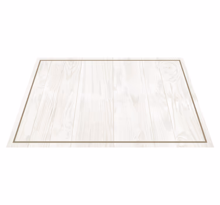 Mantel individual rectangular madera blanca - TenVinilo