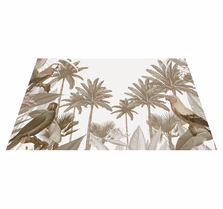 Mantel de vinilo fauna tropical vintage - TenVinilo