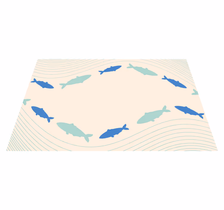 Individual original mesa peces mediterráneo - TenVinilo