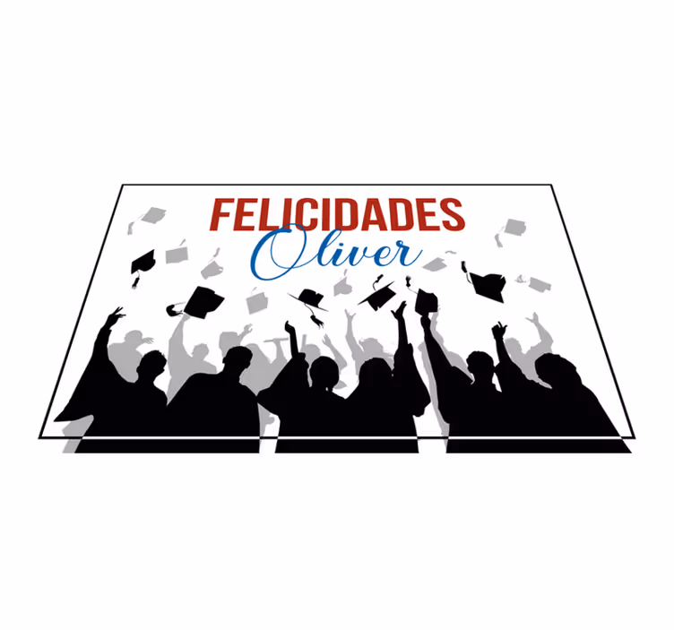 Mantel individual personalizable graduados - TenVinilo