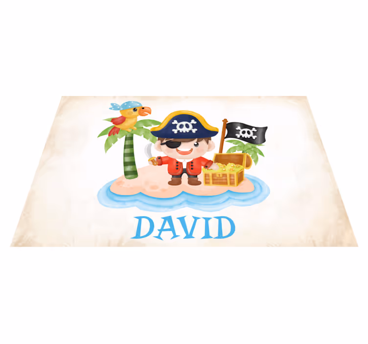 Mantel individual personalizable pirata - TenVinilo