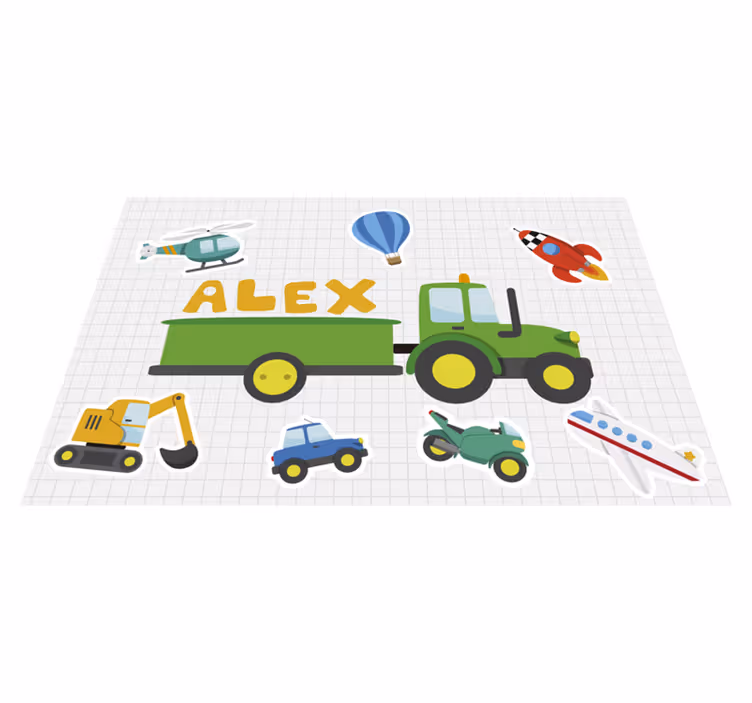 Mantel personalizable tractor - TenVinilo