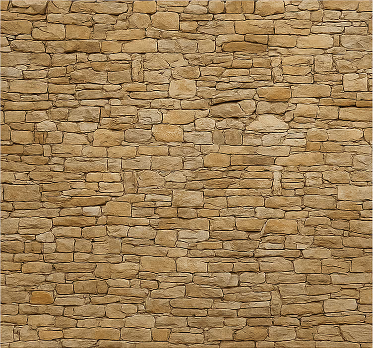 Mural pared salón muro de piedra beige - TenVinilo