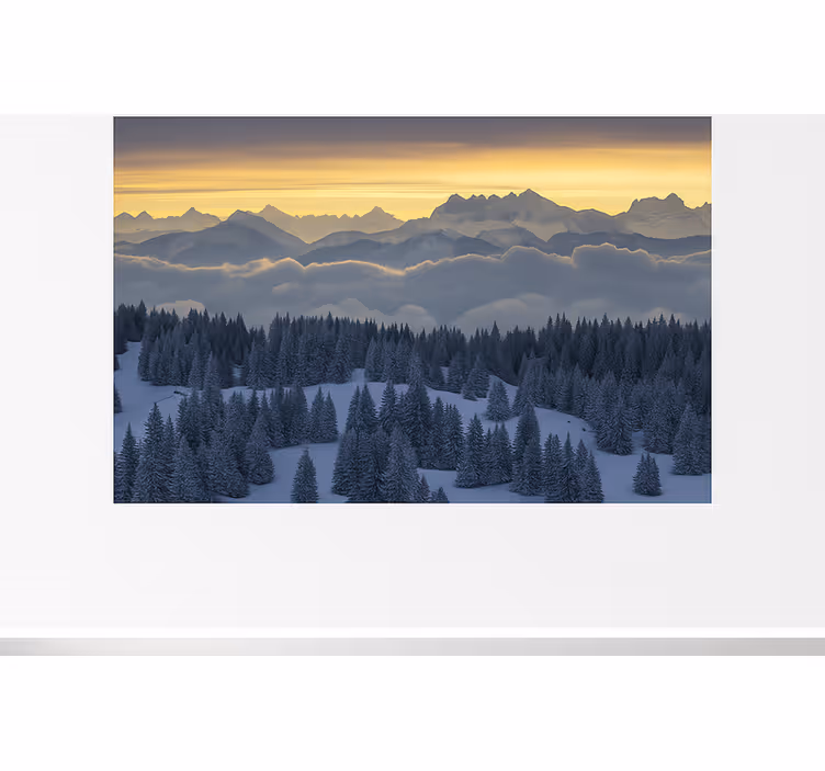 Fotomural montañas alpes suizos – aiguilles du midi - TenVinilo