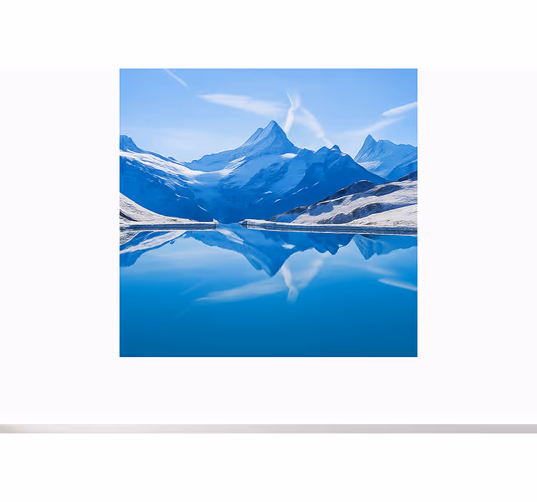 Fotomural montañas reflexiones sobre el lago bachalpsee - TenVinilo