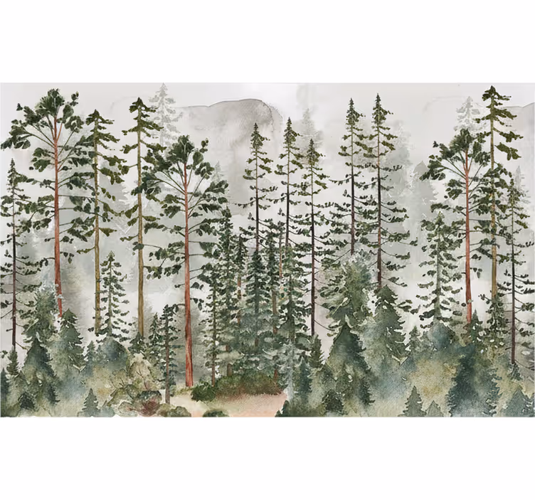Papel pintado bosque habitación infantil - TenVinilo
