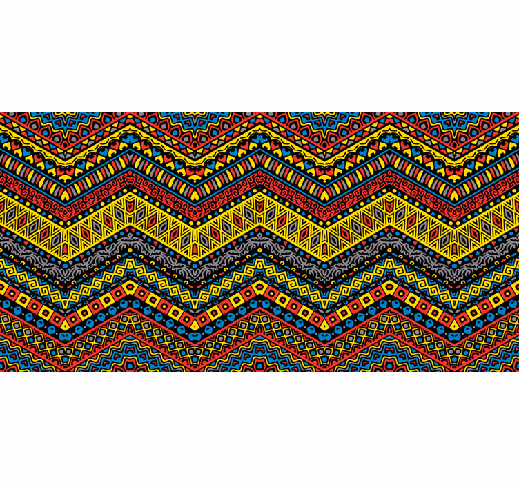 Fotomural africano tribal colorido - TenVinilo