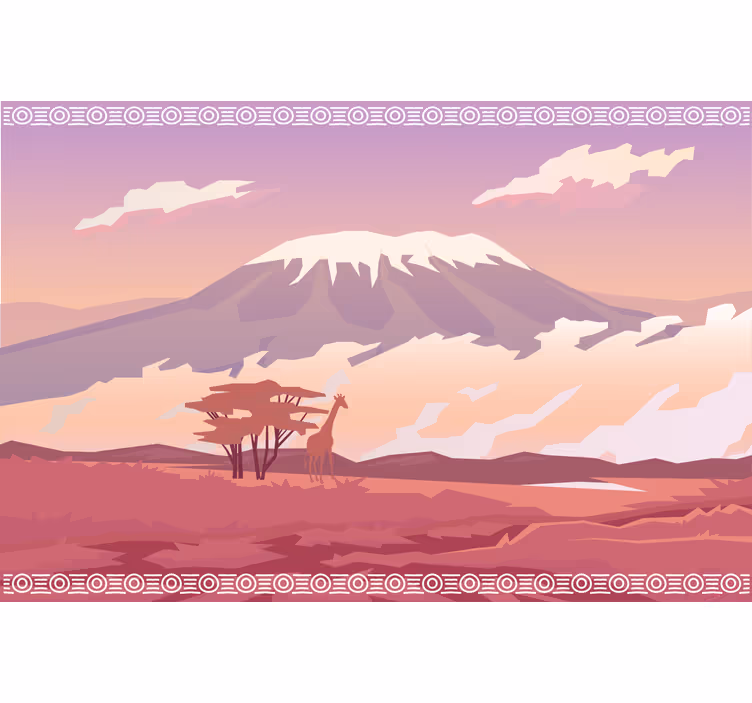 Fotomural africano kilimanjaro en tu pared - TenVinilo