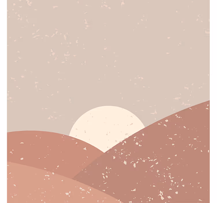 Fotomural desierto arte mural amanecer - TenVinilo