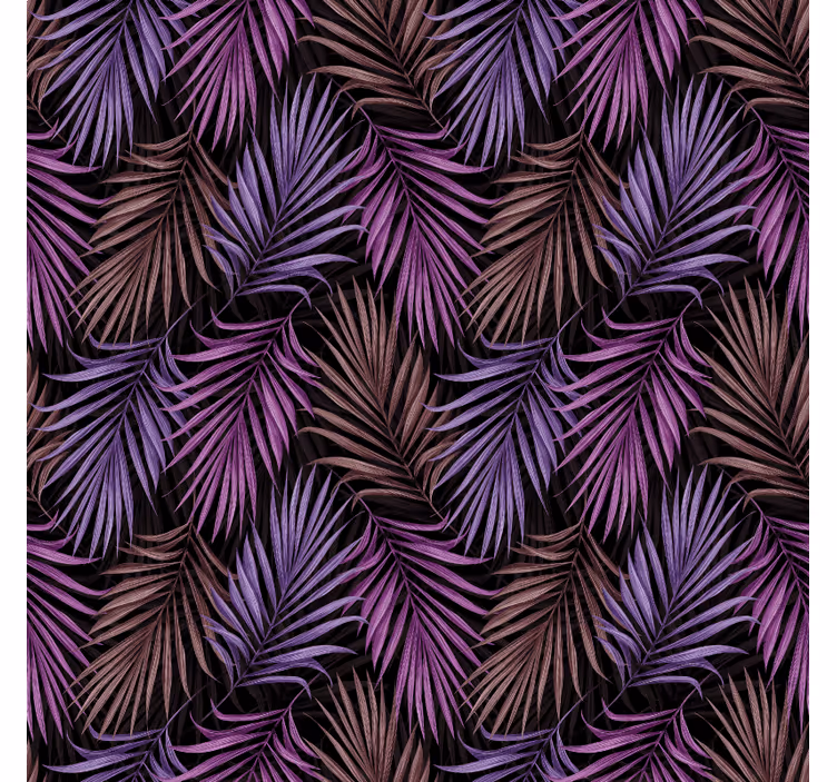 Fotomural selva motivo de hojas moradas - TenVinilo