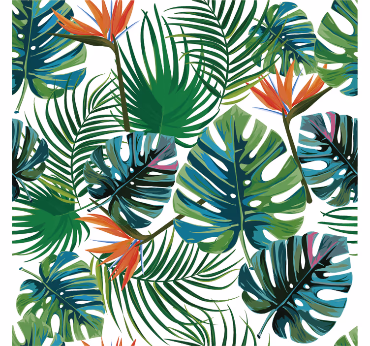 Fotomural selva motivos tropicales - TenVinilo