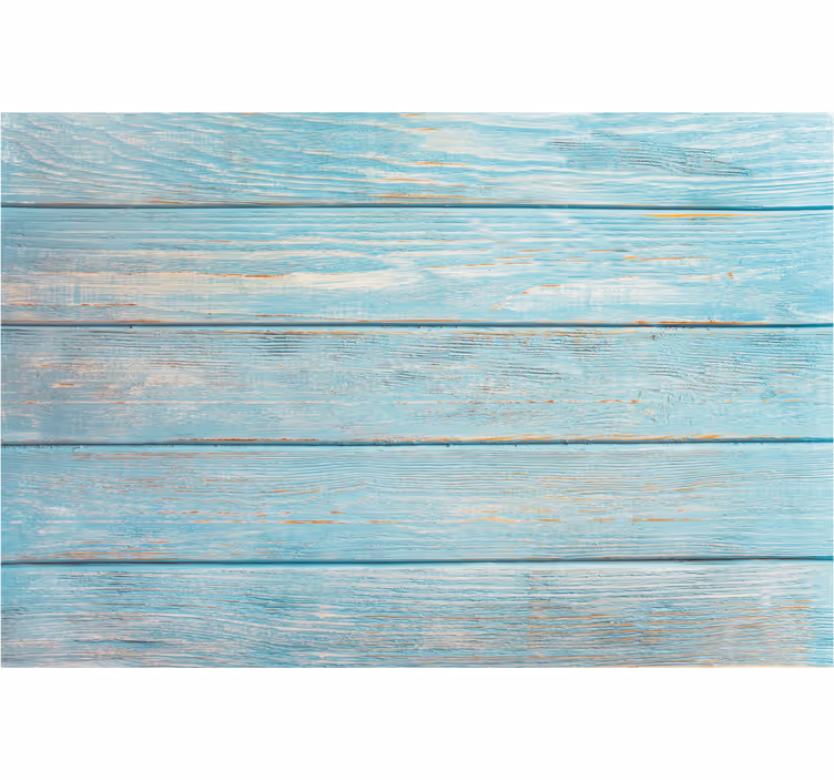 Mural para baño madera azul patrón - TenVinilo