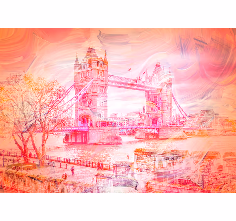 Fotomural Tower Bridge Londres Pintado - TenVinilo