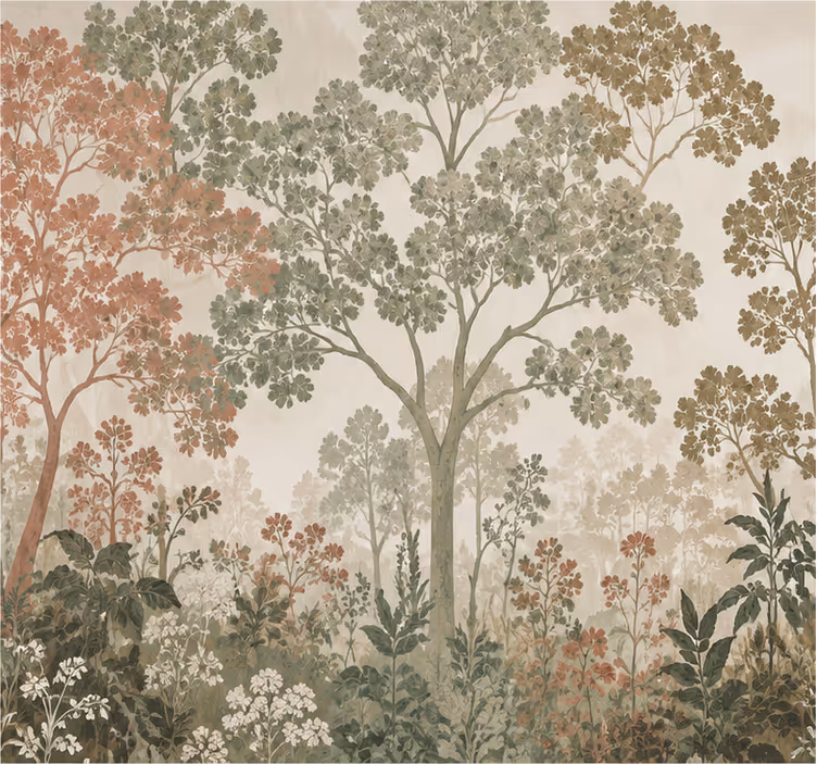 Papel pintado bosque naturaleza - TenVinilo
