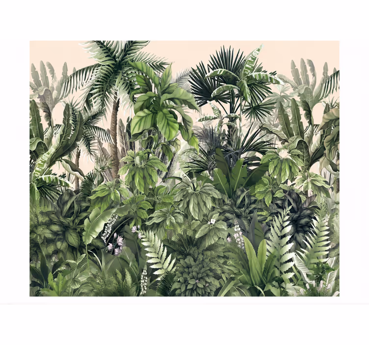 Papel pintado naturaleza selva tropical densa - TenVinilo
