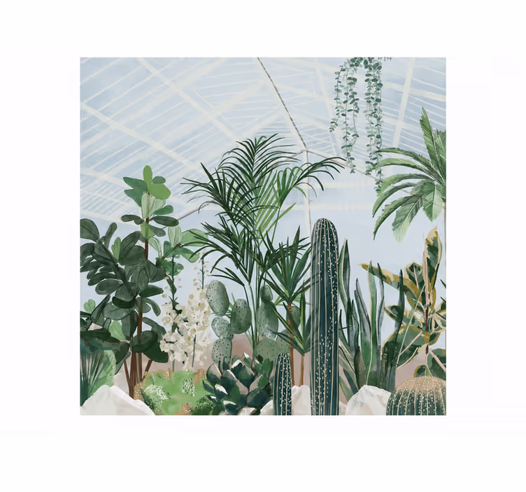 Papel pintado naturaleza jardín botánico enorme - TenVinilo
