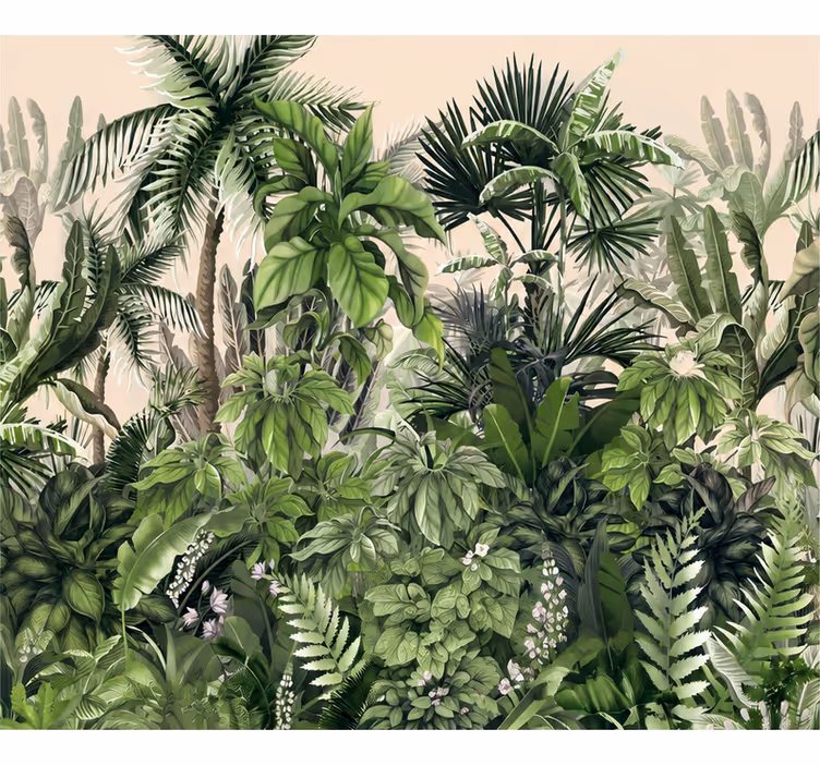 Papel pintado naturaleza selva tropical densa - TenVinilo
