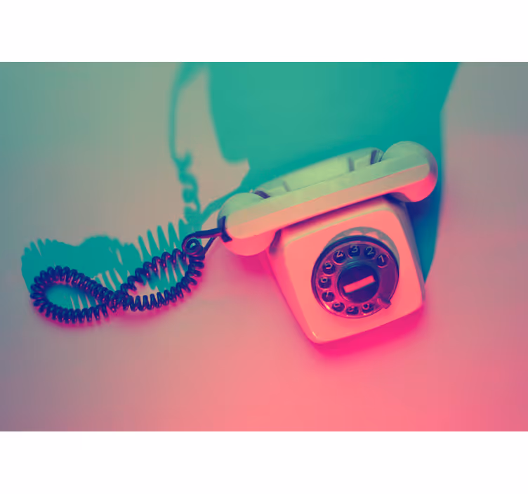 Fotomural arte urbano diseño de teléfono retro - TenVinilo