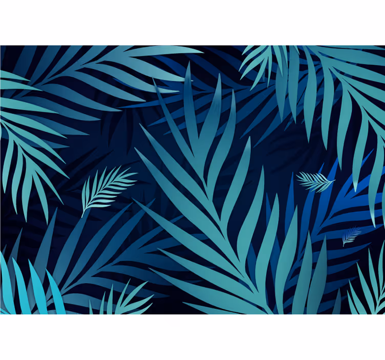 Papel pintado naturaleza motivo de hojas exóticas - TenVinilo