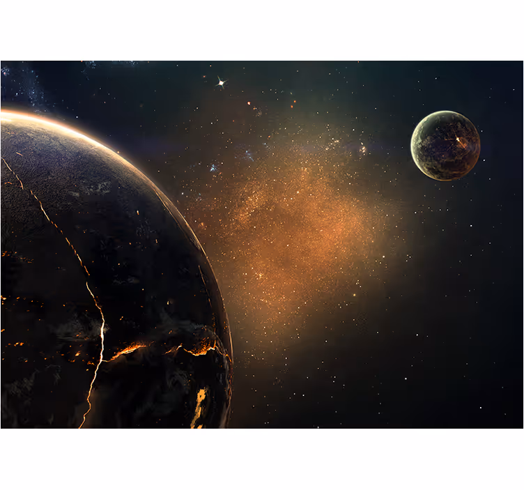 Fotomural espacio vista planetaria galáctica - TenVinilo