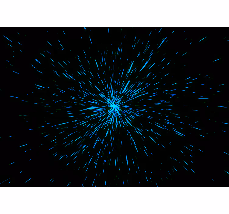 Fotomural espacio efecto explosión de estrellas - TenVinilo