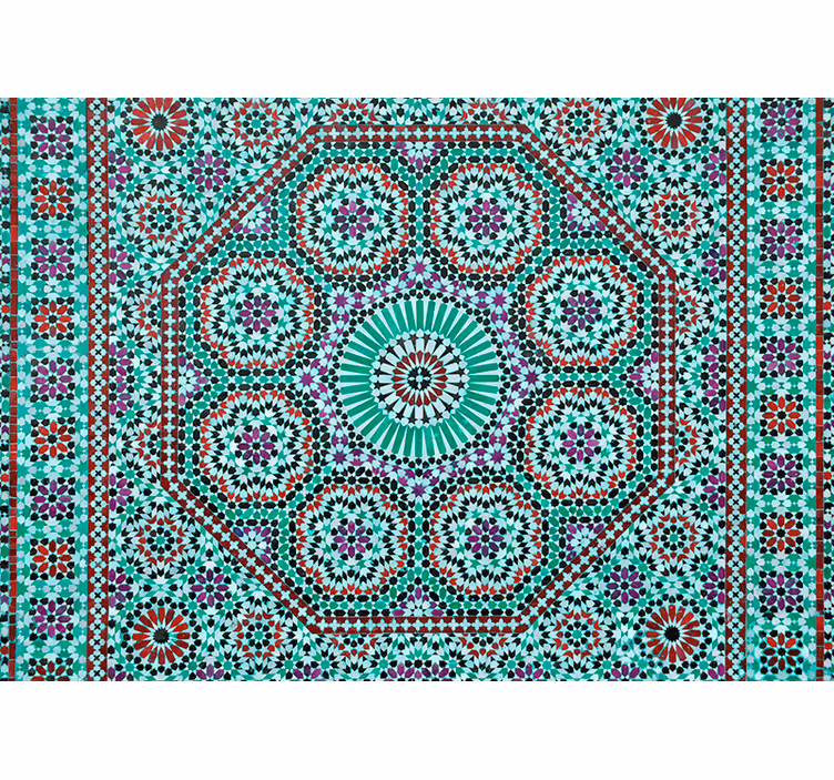 Fotomural texturas patrón geométrico ornamental - TenVinilo