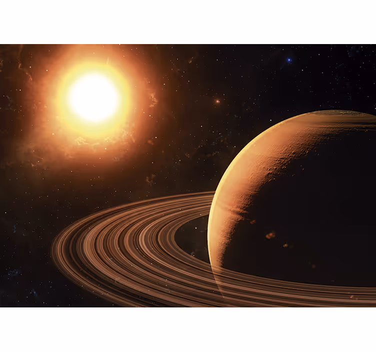 Fotomural espacio escena del sistema planetario - TenVinilo