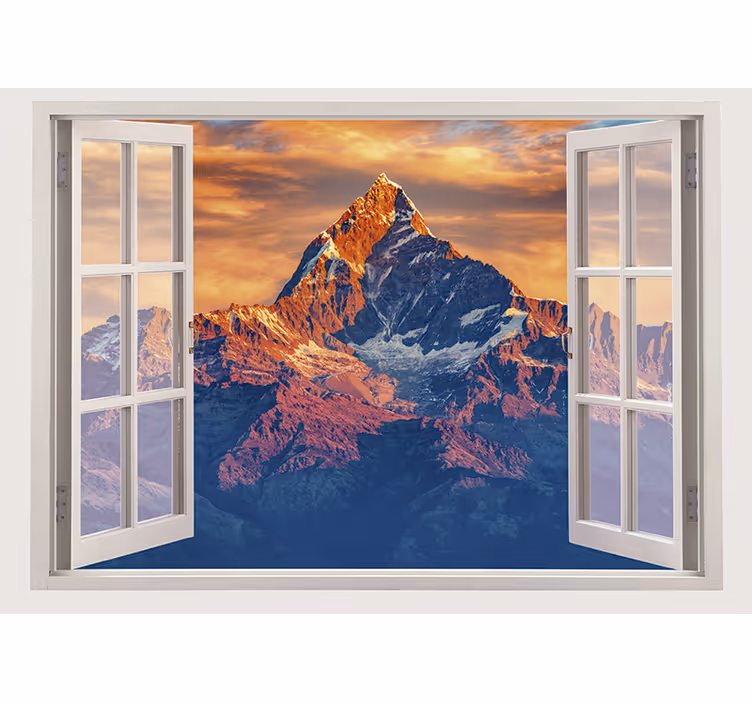 Fotomural montañas vista majestuosa de montañas - TenVinilo