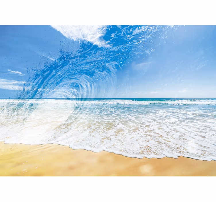 Fotomural mar salpicadura de olas - TenVinilo