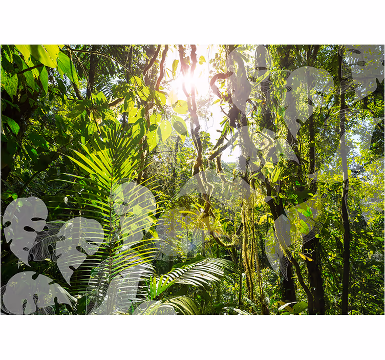 Fotomural naturaleza refugio de exuberante vegetación - TenVinilo