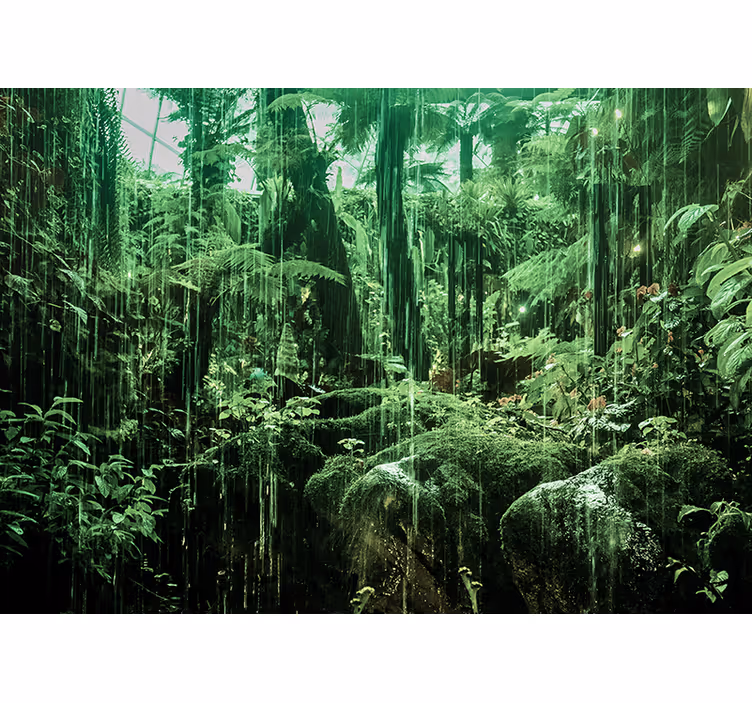 Fotomural selva dosel tropical exuberante - TenVinilo