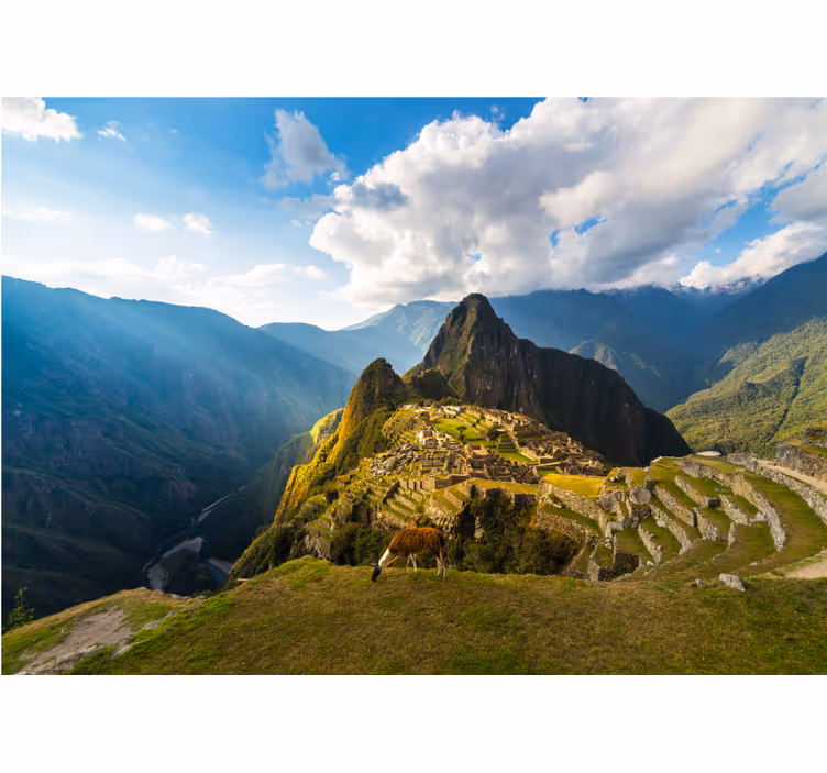 Papel pintado paisaje machu picchu panorama - TenVinilo