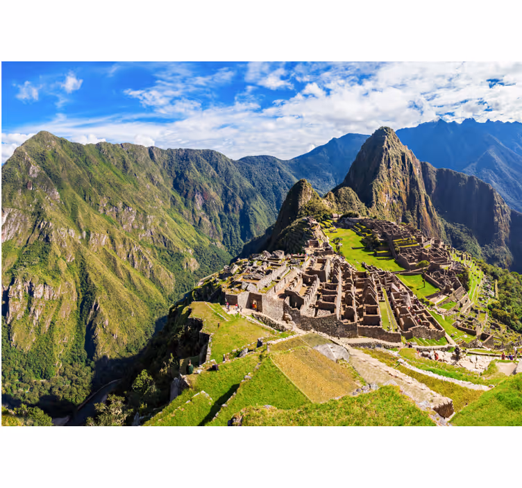 Fotomural ciudad vista de machu picchu - TenVinilo