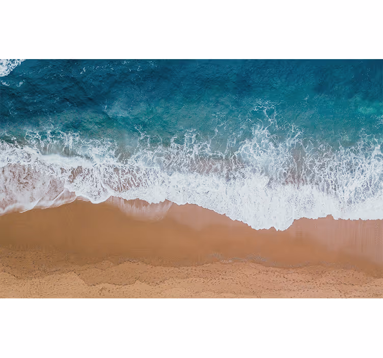 Fotomural mar patrones de olas marinas - TenVinilo