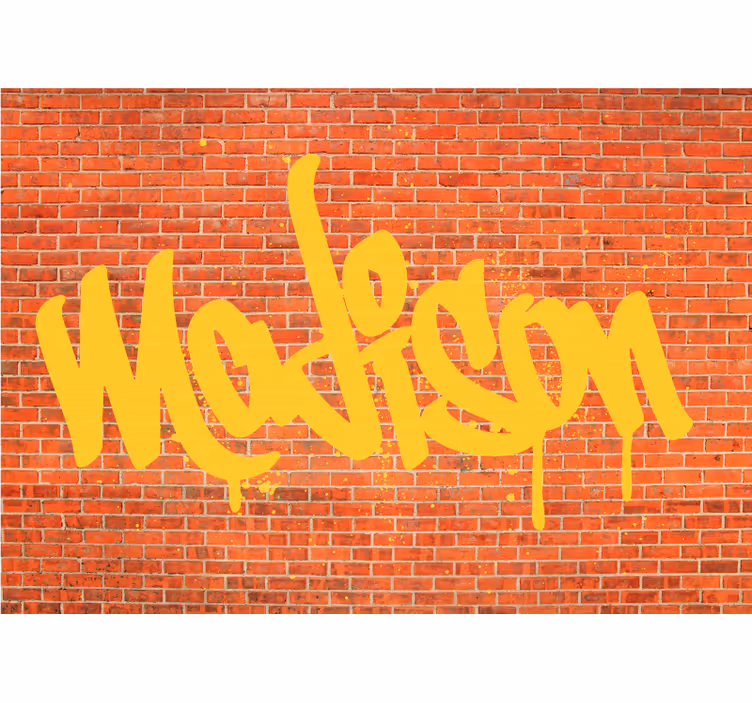 Fotomural arte urbano estilo de texto de grafiti - TenVinilo