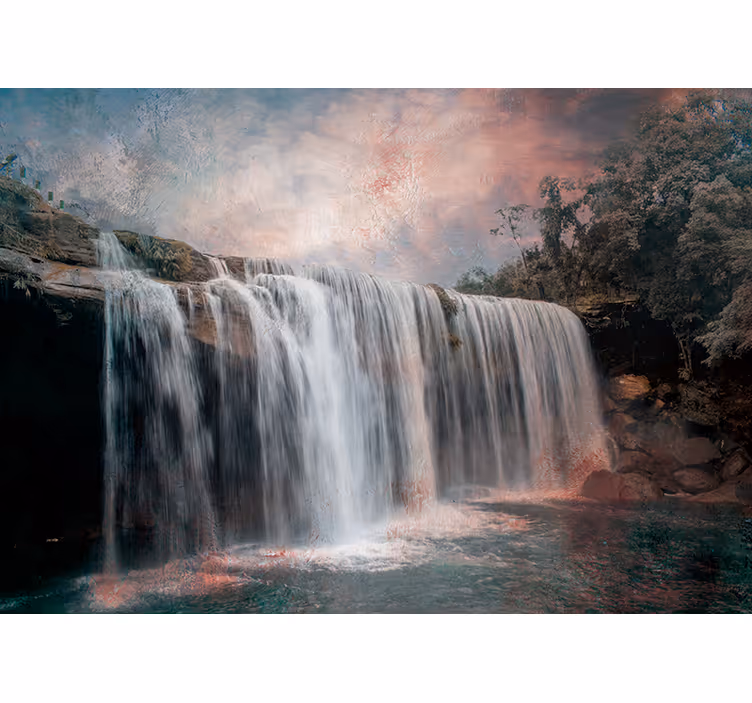 Fotomural cascada majestuoso salto de agua - TenVinilo