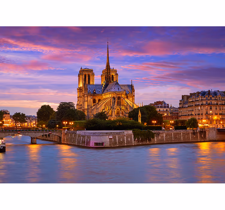 Fotomural parís basílica de notre dame - TenVinilo