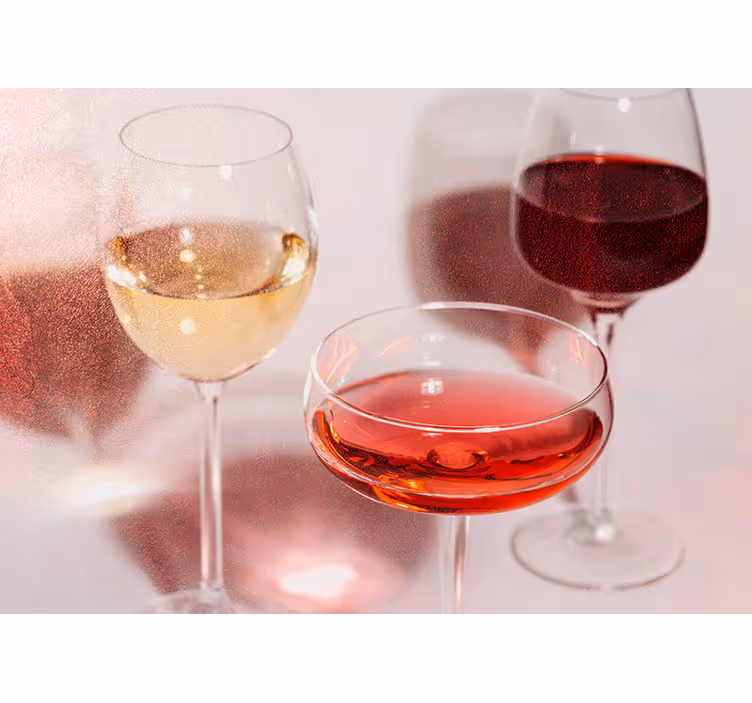Fotomural de música copas de vino elegantes - TenVinilo